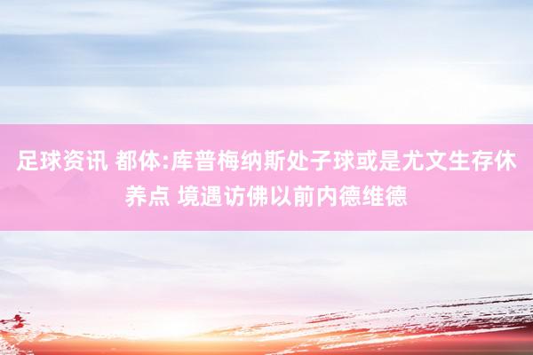 足球资讯 都体:库普梅纳斯处子球或是尤文生存休养点 境遇访佛以前内德维德